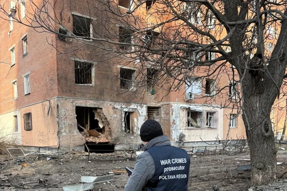 Уже 12 постраждалих через атаку рф на Полтаву та область, серед них дитина