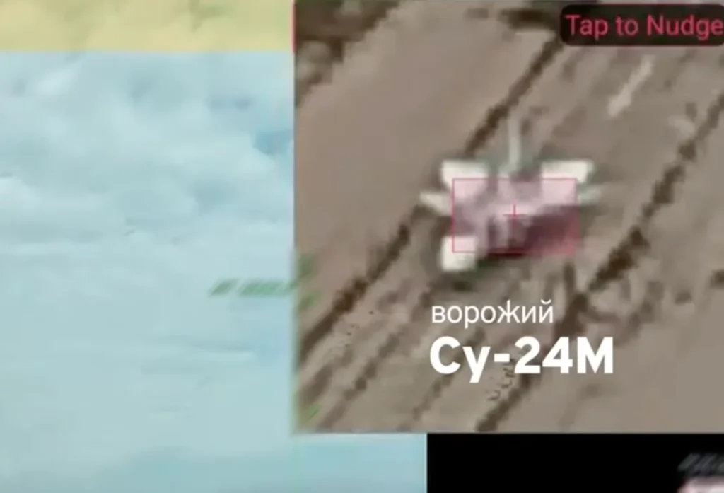 Бійці НГУ знищили російський Су-24М на військовому аеродромі “Саки” в окупованому Криму