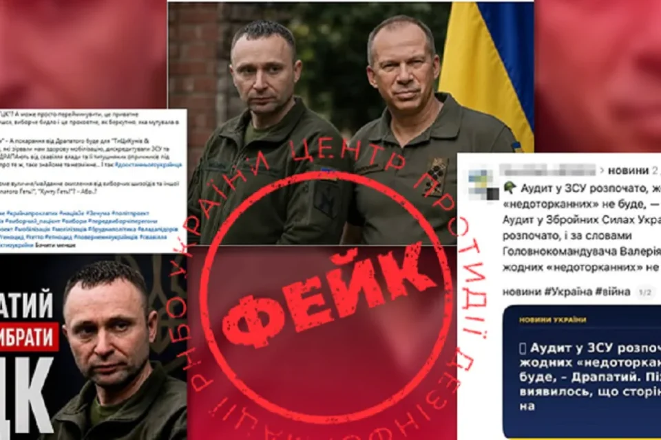 На головкома Драпатого розпочалася масована дезінформаційна атака - ЦПД